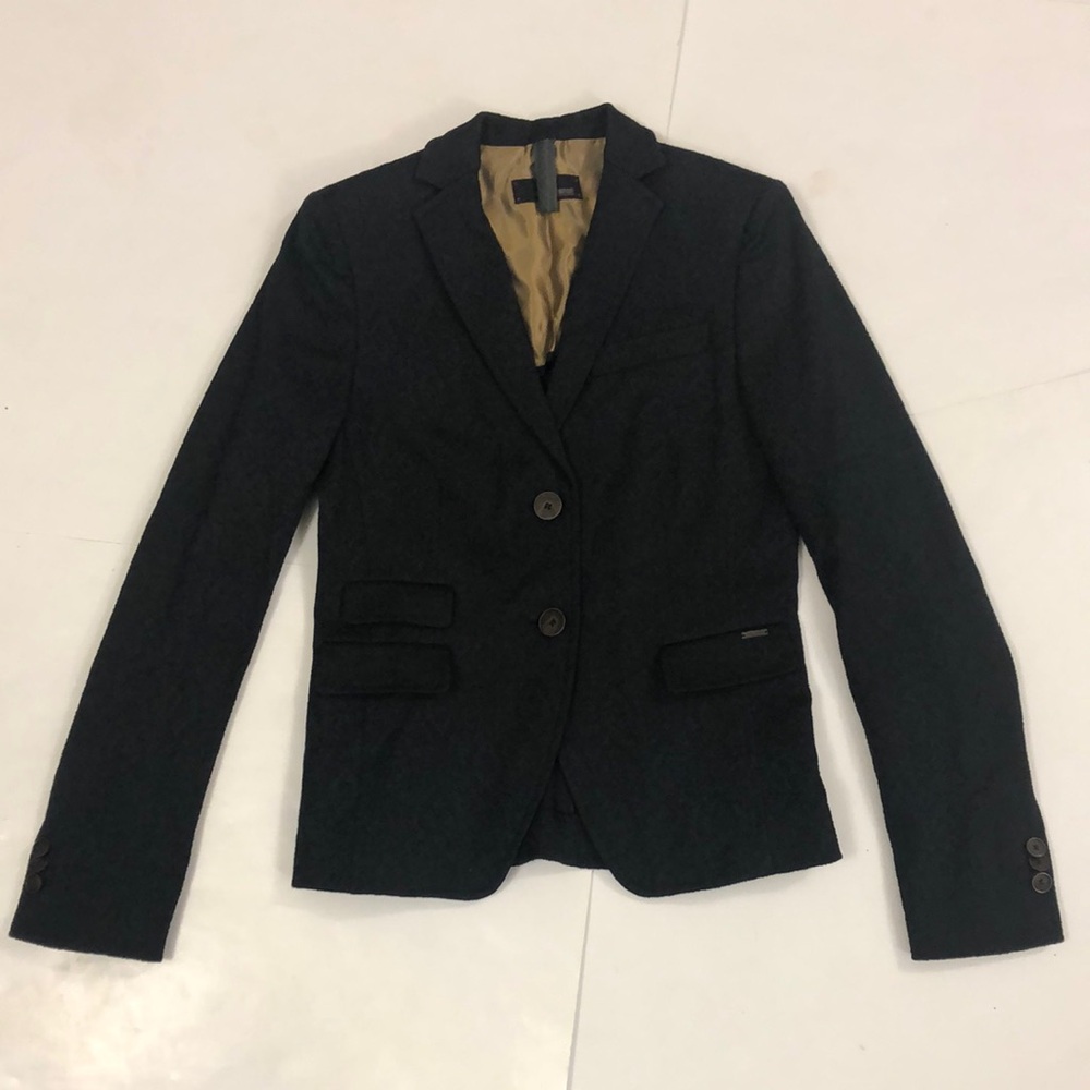 Cinque 35 (2 USA) Blazer Jacket Dark Grey Button Pockets Excellent Condition